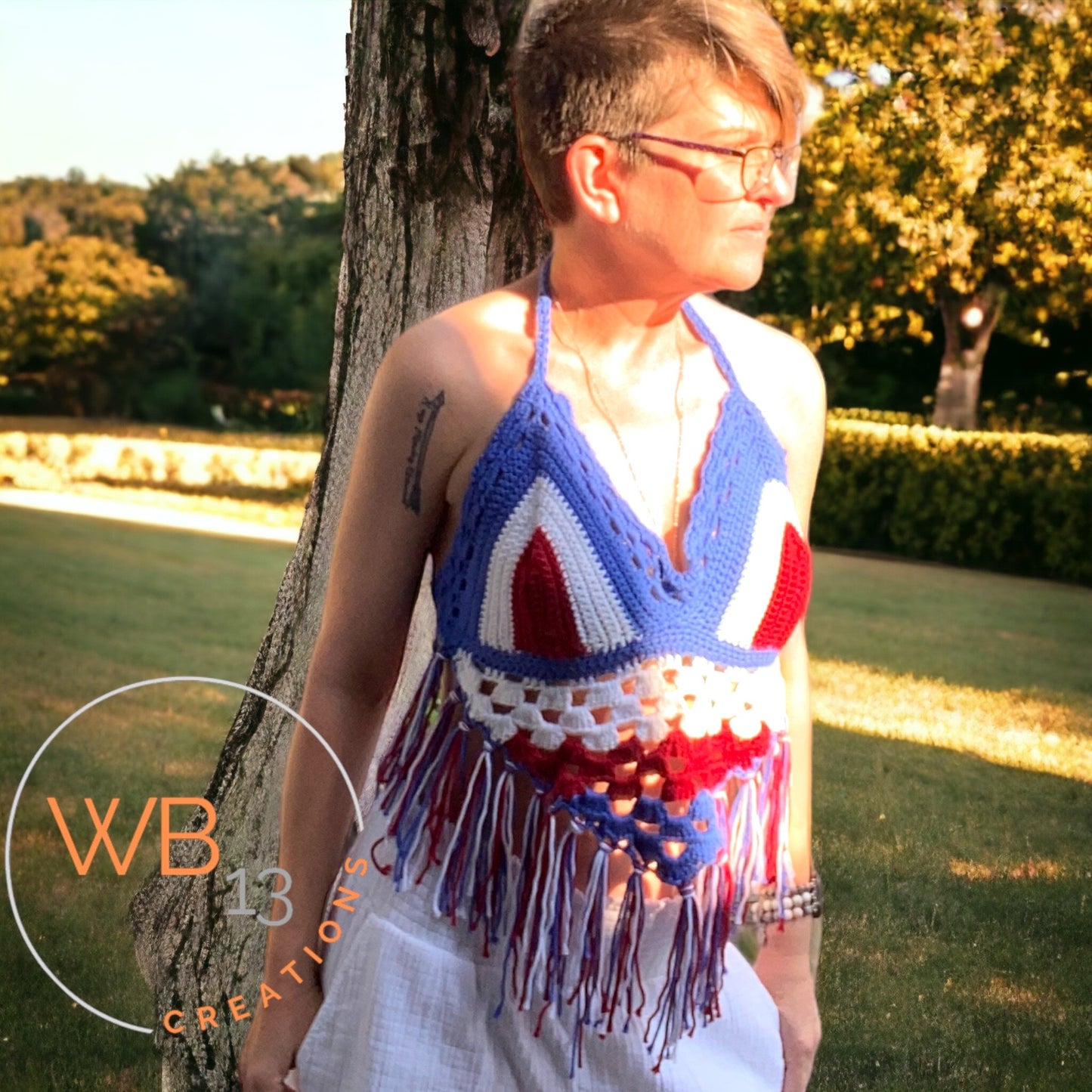 July 4th Crochet Top