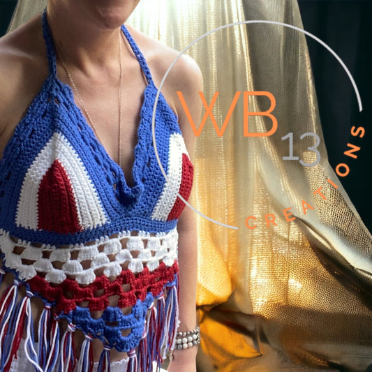 July 4th Crochet Top