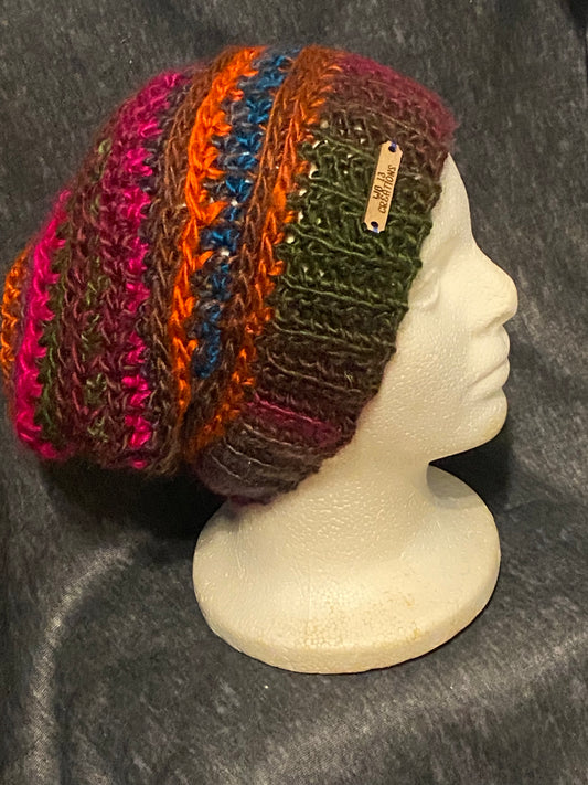 multi color beanie