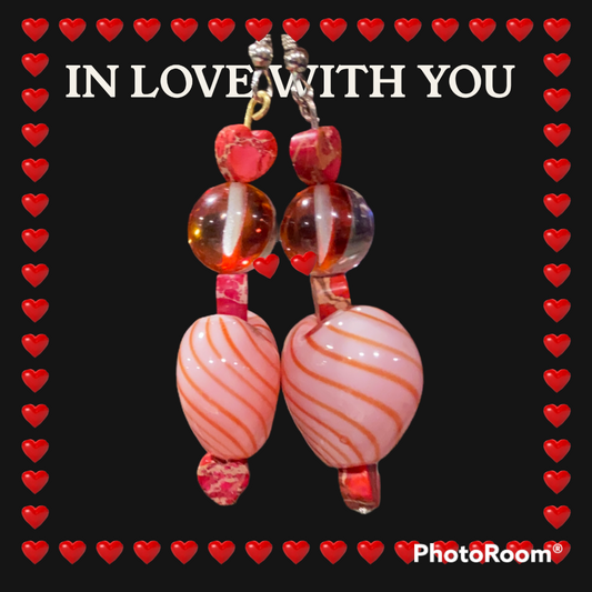 Swirled in love red and white